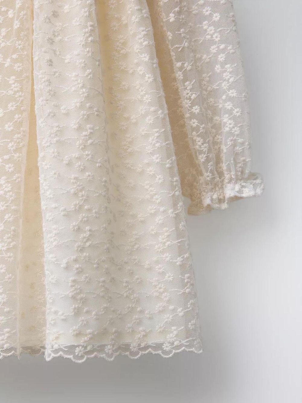 ZARA Lace Ruffle Dress - Picture 4 of 10